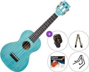 Concert Ukulele Mahalo ML2AB SET Aqua Blue Concert Ukulele