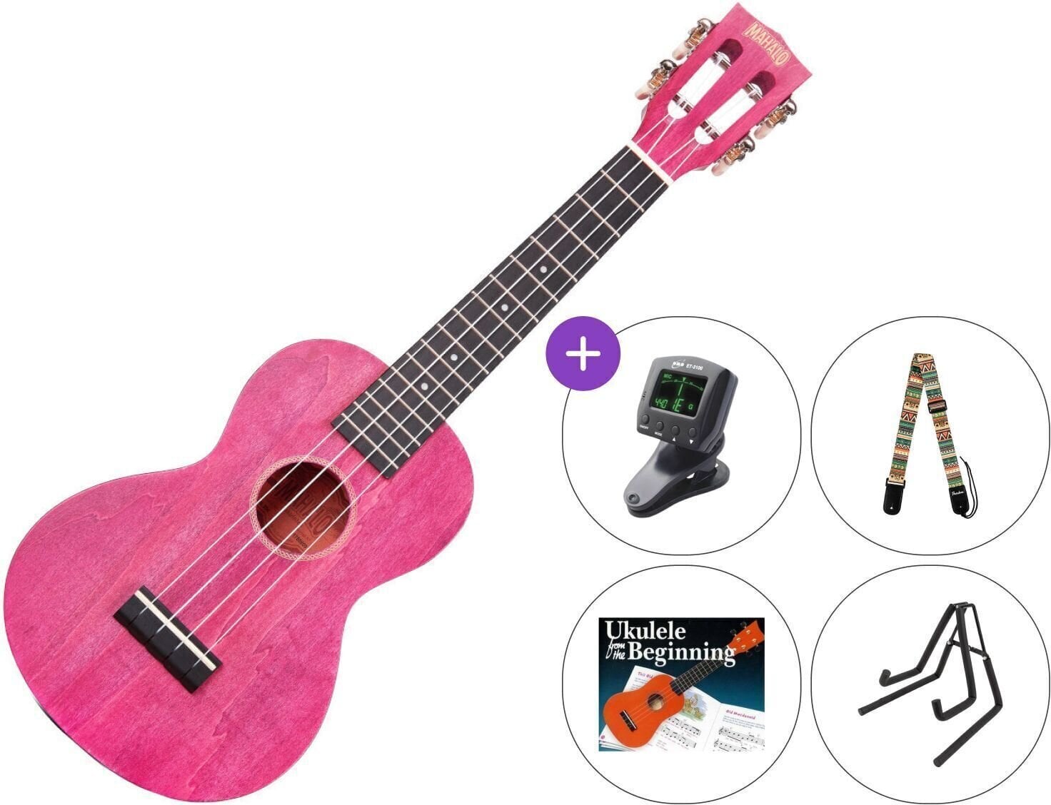 Concert Ukulele Mahalo ML2BC SET Berry Crush Concert Ukulele