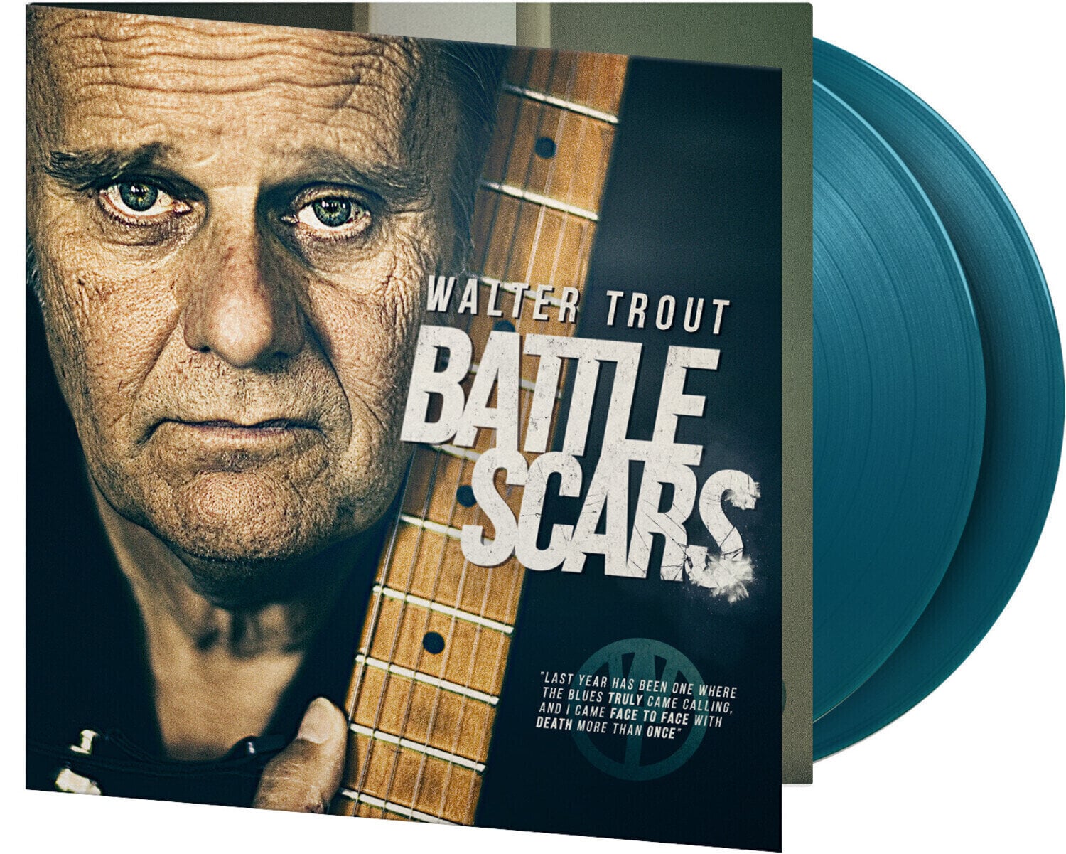 LP ploča Walter Trout - Battle Scars (Numbered/Anniversary/Limited Edition) (Aquamarine Coloured) (2 LP)