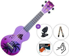 Sopránové ukulele Mahalo Hawaii SET Hawaii Purple Burst Sopránové ukulele