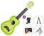 Soprano ukulele Kala Makala Dolphin SET Green Apple Burst Soprano ukulele