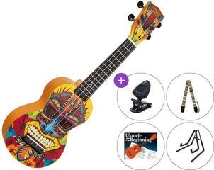 Sopránové ukulele Mahalo MA1TK Art Series SET Tiki Sopránové ukulele