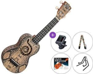 Soprano ukulele Mahalo MA1PY Art II Series SET Python Soprano ukulele