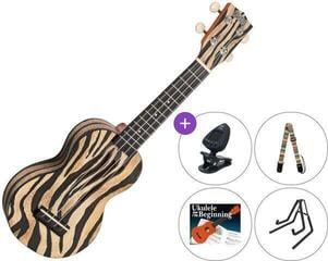Soprano Ukulele Mahalo MA1ZE Art II Series SET Zebra Soprano Ukulele