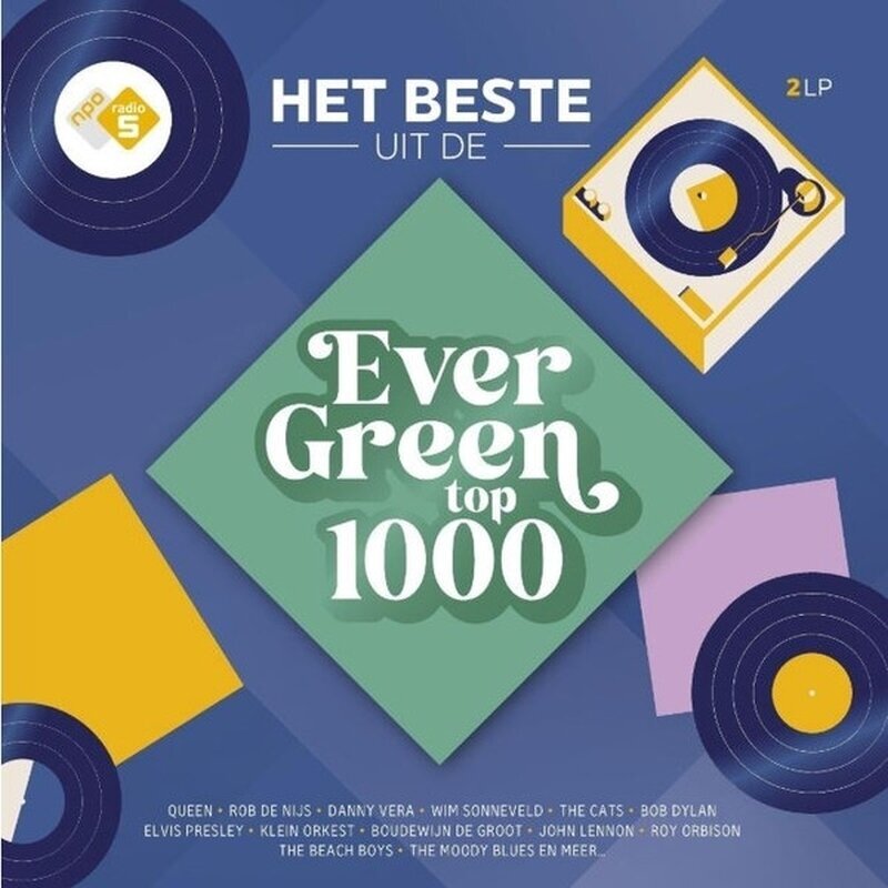 LP ploča Various Artists - Het Beste Uit De Evergreen Top 1000 (Transparent Green Coloured) (2 LP)
