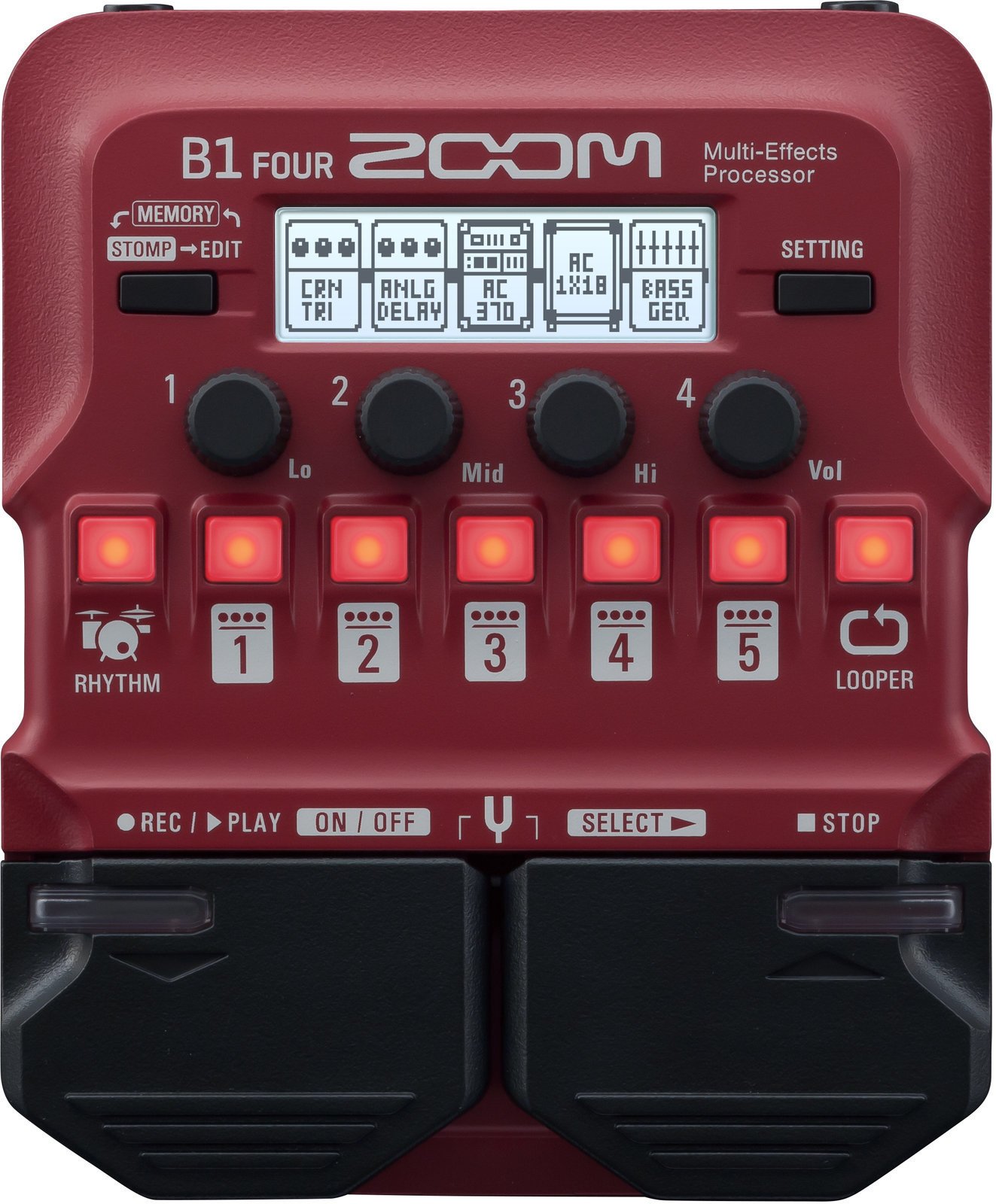 Bassguitar Multi-Effect Zoom B1 Four