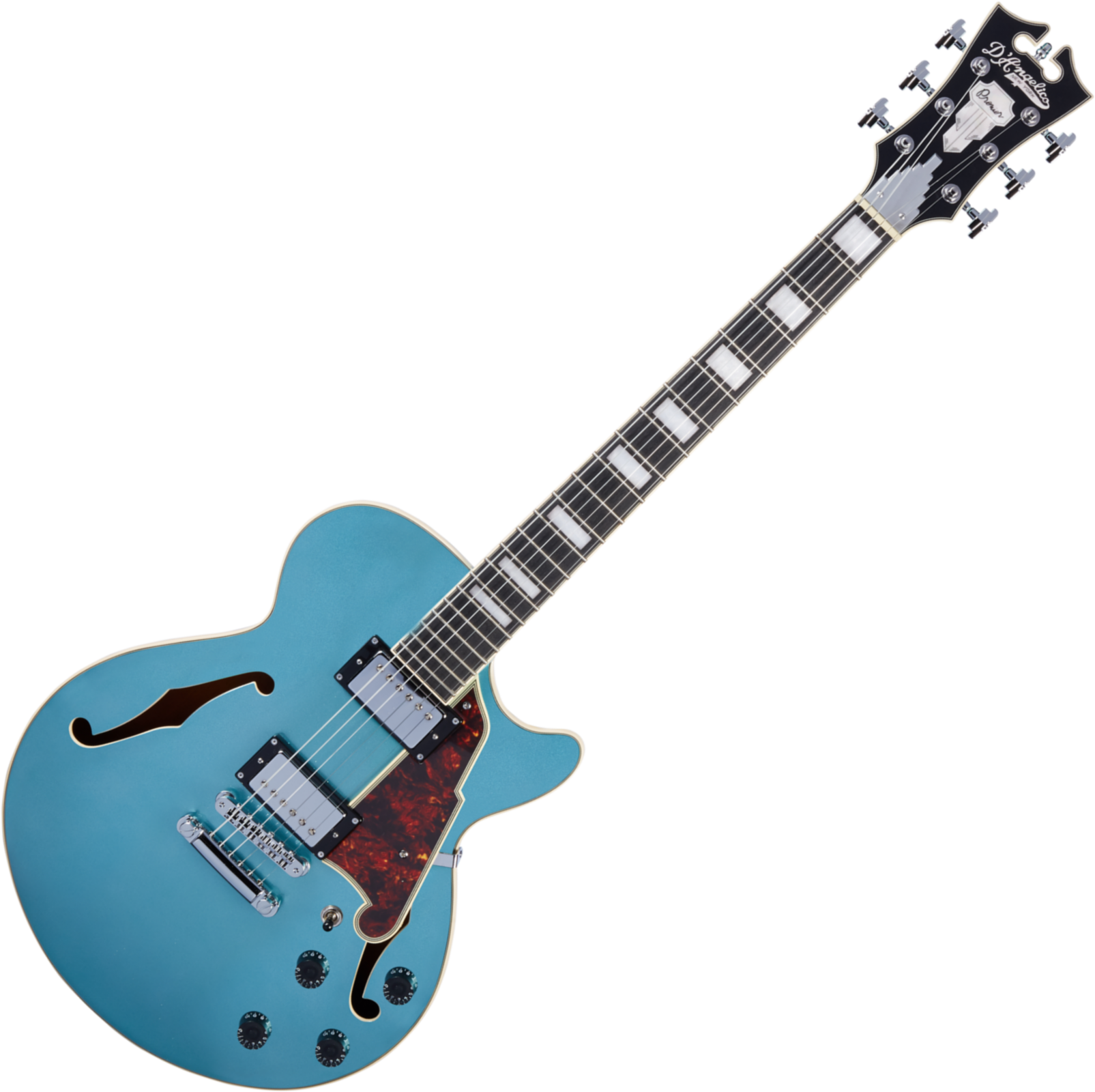 Semiakustická kytara D'Angelico Premier SS 2019 Ocean Turquoise