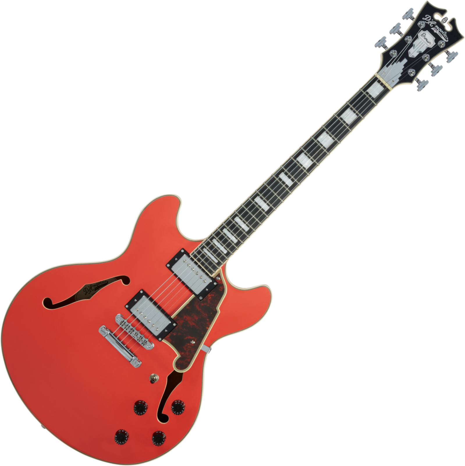 Semiakustická gitara D'Angelico Premier DC 2019 Fiesta Red