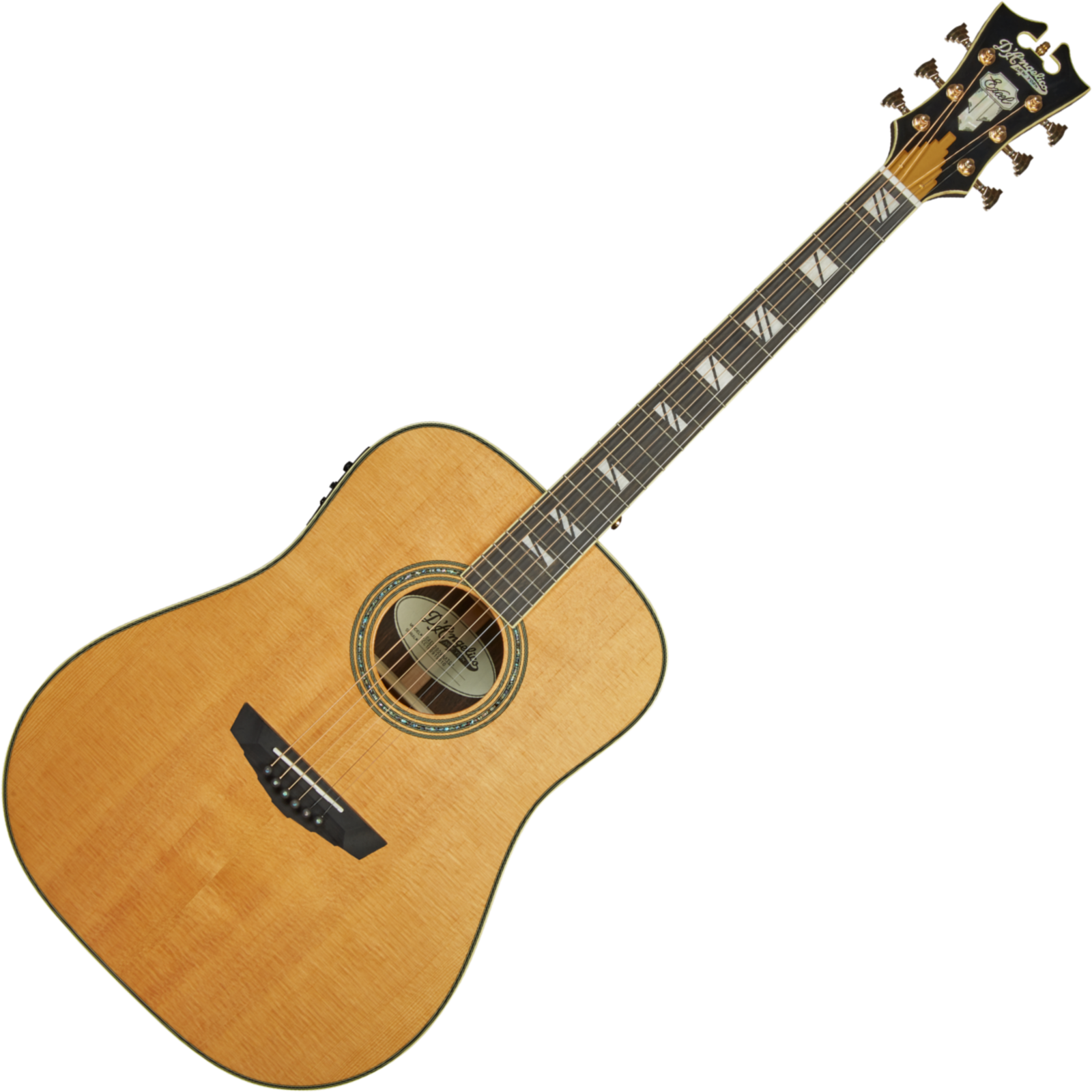 Dreadnought elektro-akoestische gitaar D'Angelico Excel Lexington 2019 VN Vintage Natural