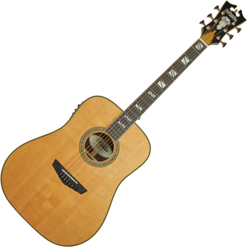Dreadnought elektro-akoestische gitaar D'Angelico Excel Lexington 2019 VN Vintage Natural - 1