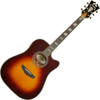 electro-acoustic guitar D'Angelico Excel Bowery 2019 Vintage Sunburst - 1