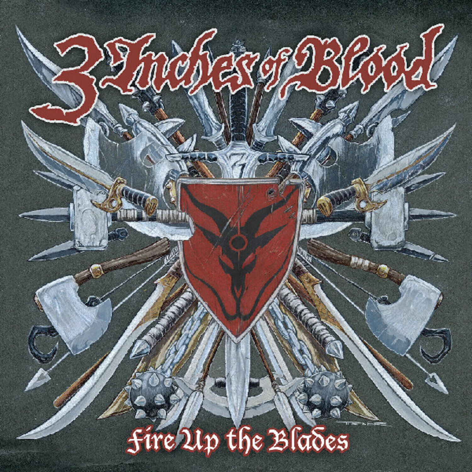 Disc de vinil 3 Inches Of Blood - Fire Up The Blades (Limited Edition) (Crimson Fire Coloured) (2 LP)