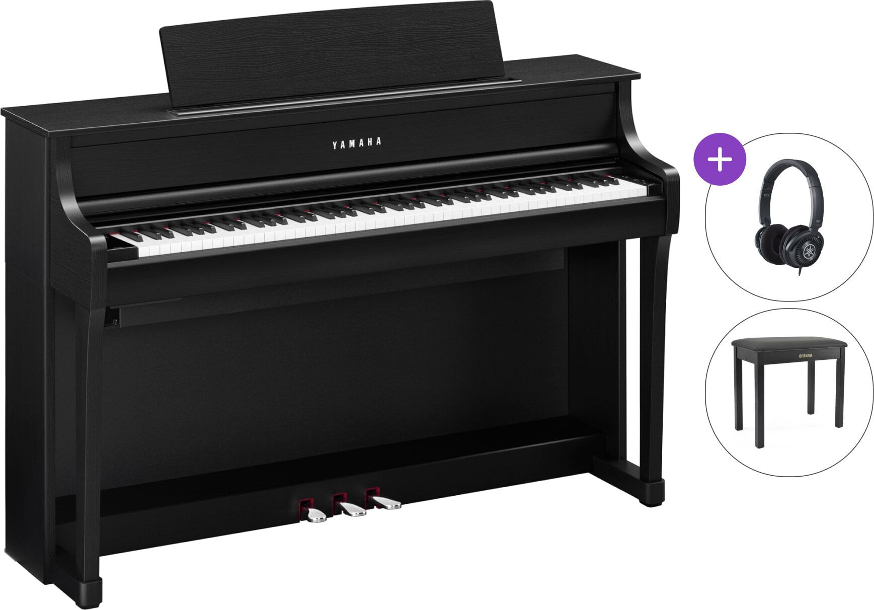 Digitální piano Yamaha CLP-875B Chopin Black Digitální piano