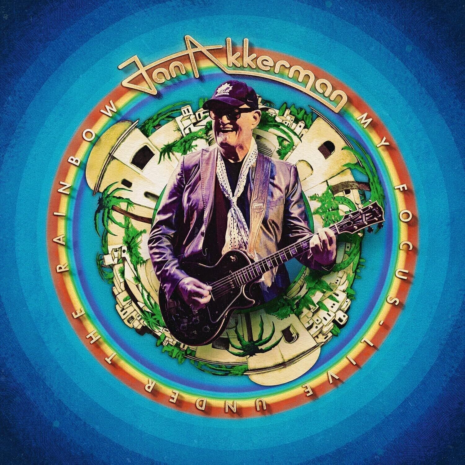 Disc de vinil Jan Akkerman - My Focus - Live Under The Rainbow (Blue Coloured) (LP)