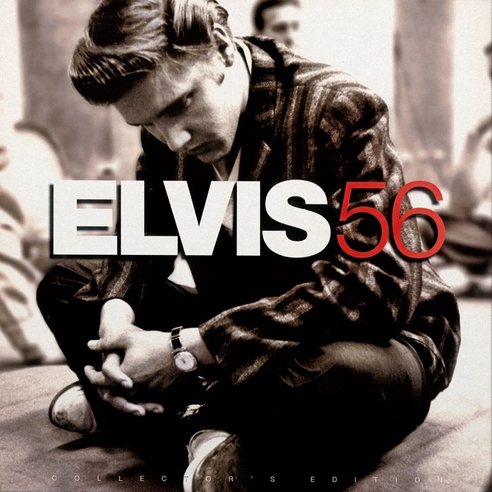 LP ploča Elvis Presley - Elvis '56 (Reissue) (Limited Edition) (Crystal Clea/Black Marble Coloured) (180 g) (LP)