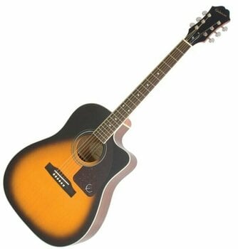 Jumbo elektro-akoestische gitaar Epiphone AJ220SCE Vintage Sunburst - 1