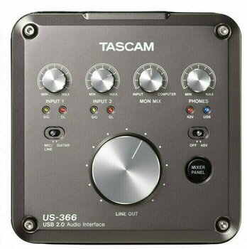 USB-audio-interface - geluidskaart Tascam US-366 USB Audio Interface - 1