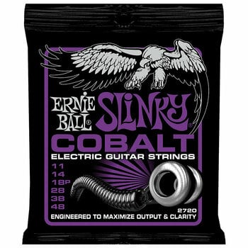 Cordes pour guitares électriques Ernie Ball 2720 Slinky Cobalt - 1