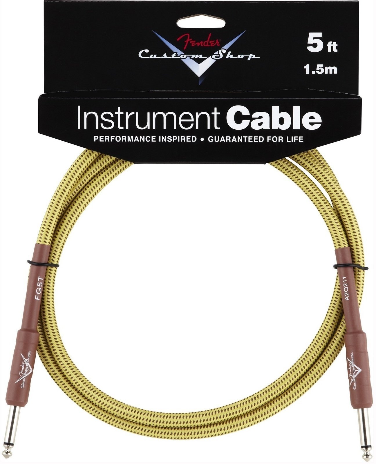 Câble pour instrument Fender Custom Shop Performance Tweed cable 1,5m