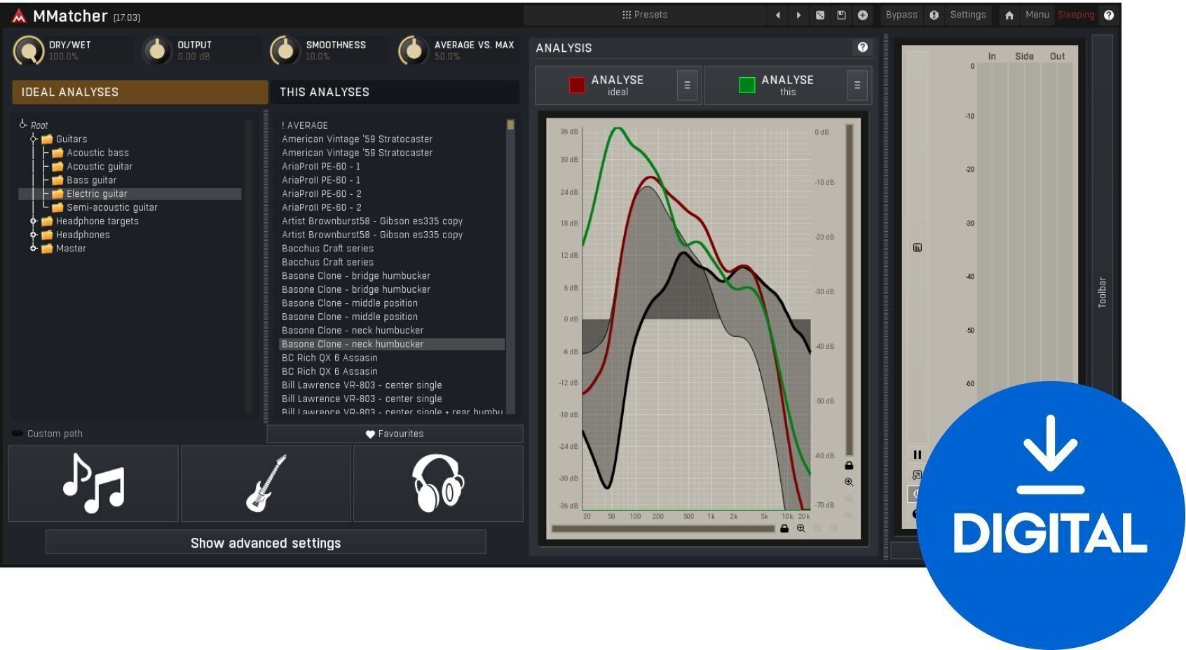 FX protsessori tarkvara pistikprogramm MeldaProduction MMatcher (Digitaalne toode)