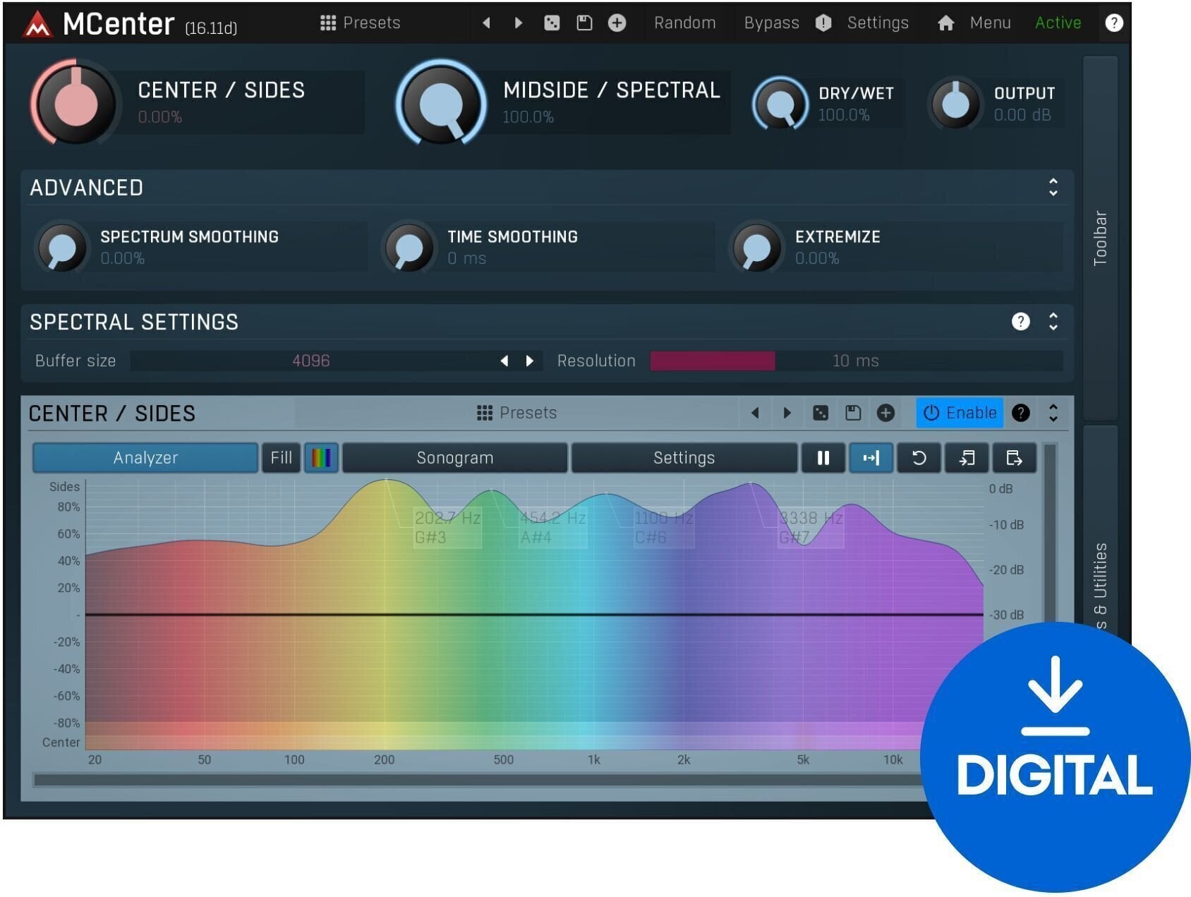 FX protsessori tarkvara pistikprogramm MeldaProduction MCenter (Digitaalne toode)