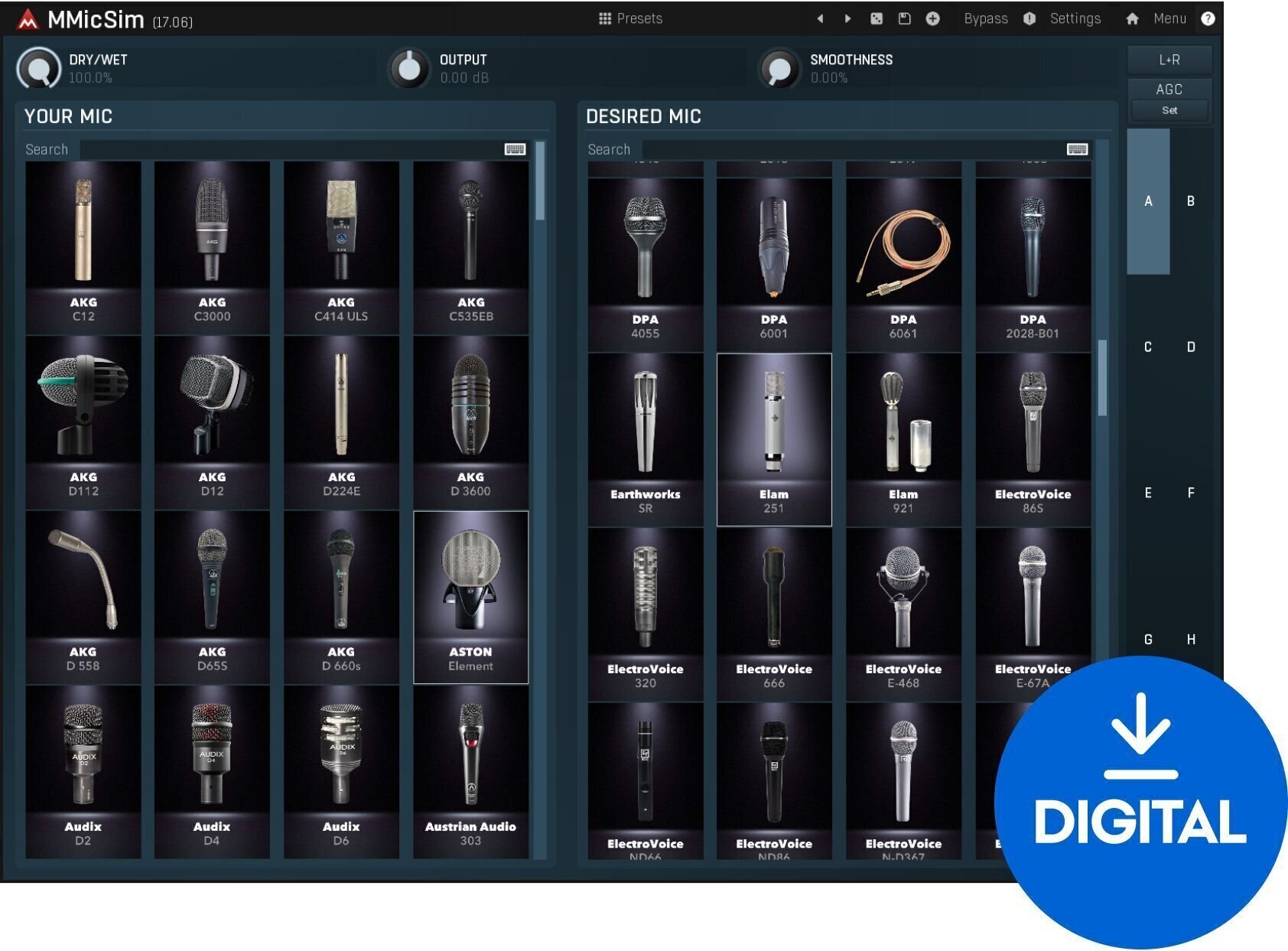 Software Plug-In FX Processor MeldaProduction MMicSim (Digital product)