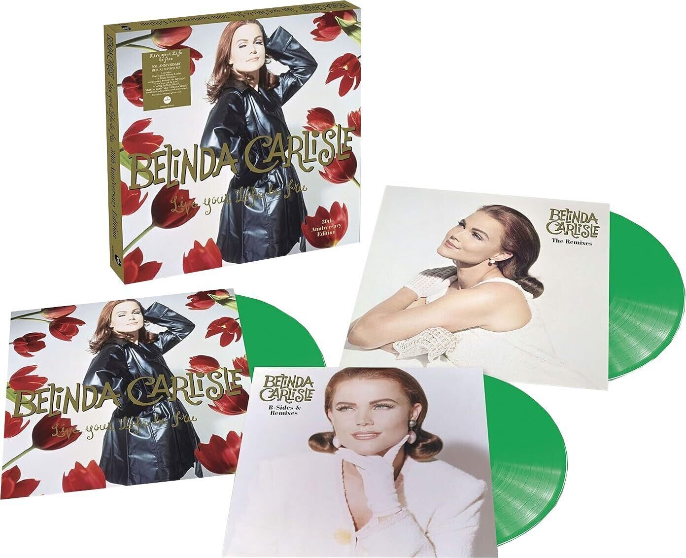 Disc de vinil Belinda Carlisle - Live Your Life Be Free (Reissue) (Box Set) (Green Coloured) (180 g) (3 LP)