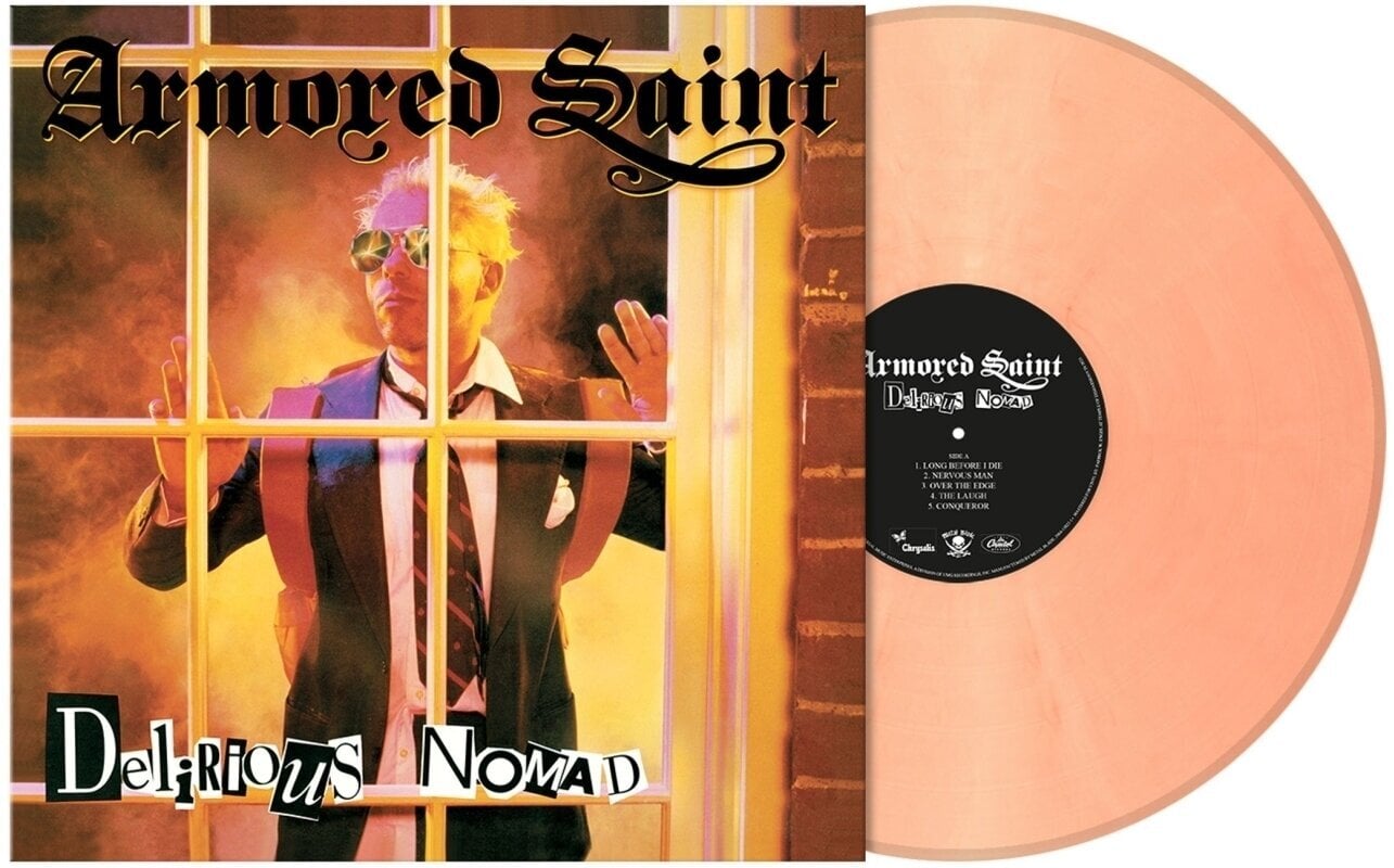 Disc de vinil Armored Saint - Delirious Nomad (Reissue) (Anniversary Edition) (Clear Light Salmon Marbled Coloured) (LP)