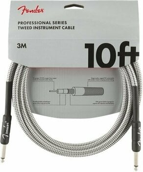 Instrument Cable Fender Professional Series White 3 m Straight - Straight - 1