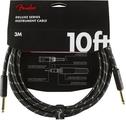 Fender Deluxe Series Black 3 m Straight - Straight Instrument Cable