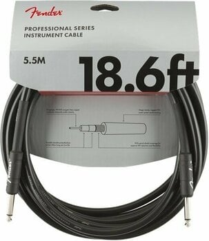 Instrument Cable Fender Professional Series Black 5,5 m Straight - Straight - 1