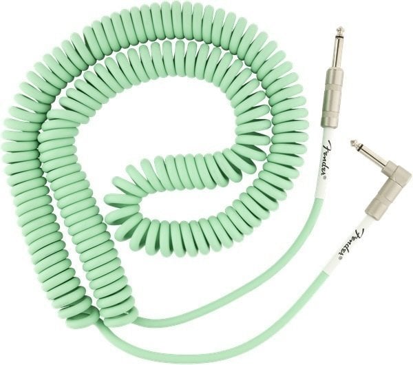 Instrument Cable Fender Original Series Coil Green 9 m Straight - Angled