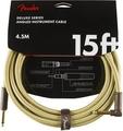 Fender Deluxe Series Tweed 4,5 m Rak-vinklad Instrumentkabel
