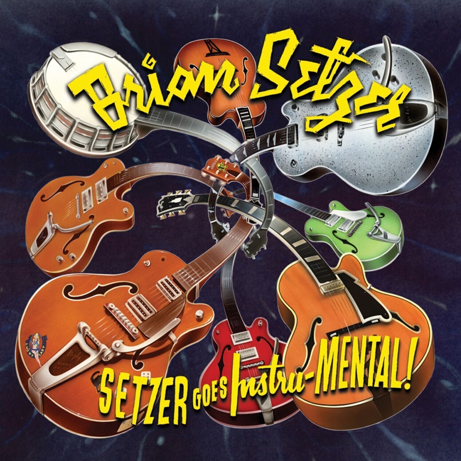 LP ploča Brian Setzer - Setzer Goes Instru-Mental! (Reissue) (Splatter Coloured) (180 g) (LP)