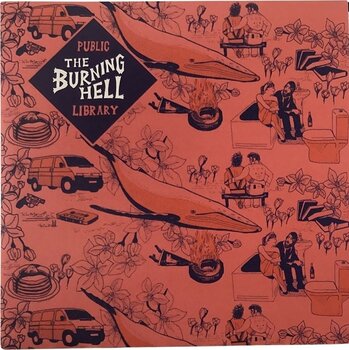 LP ploča Burning Hell - Public Library (Red/Black Marbeled Coloured) (LP) - 1