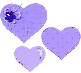 Template Sizzix 656334 Cutting Template Three Hearts