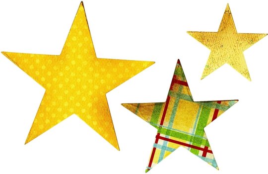 Šablon Sizzix 656339 Шаблон за сечење Мешавина звезда 3 kom - 1
