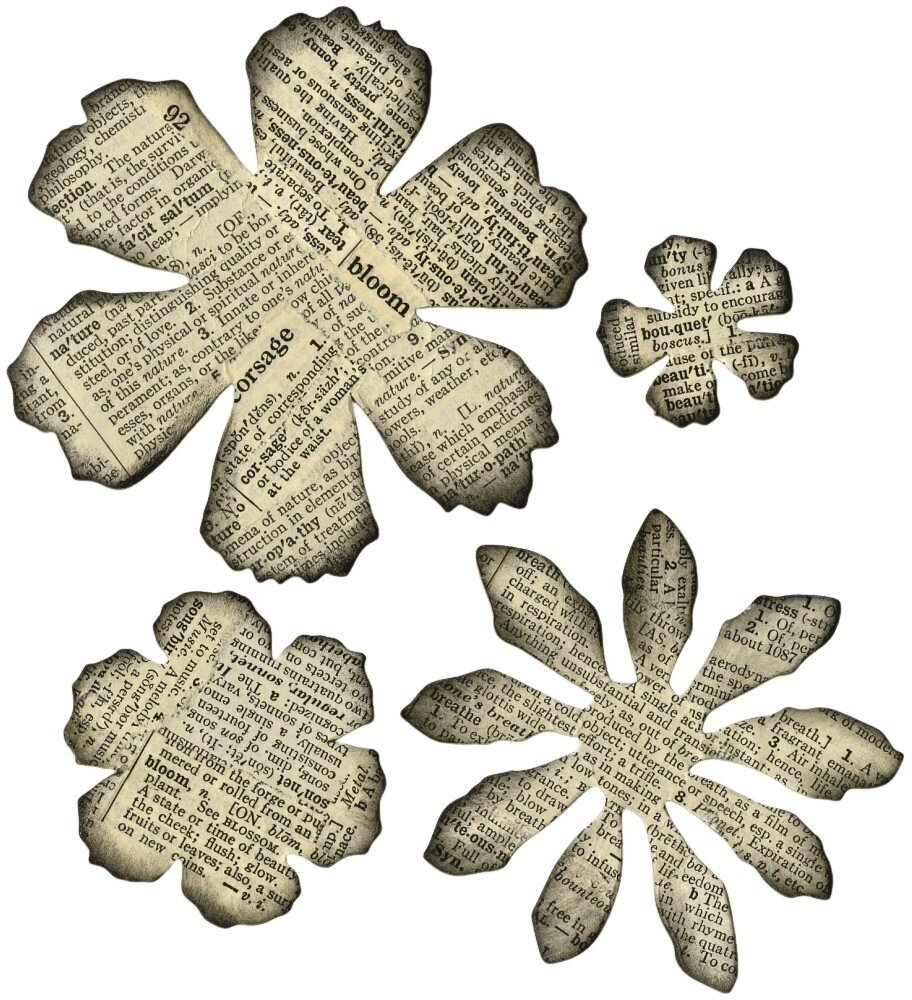 Šabloon Sizzix 656640 Lõikešabloon Rebitud lilled