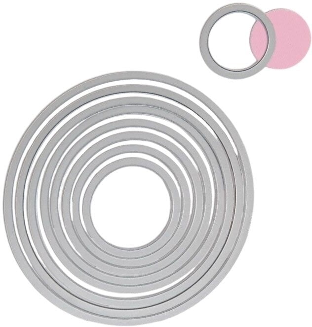 Šabloon Sizzix 657551 Lõikešabloon Siledad ringid 8 tk