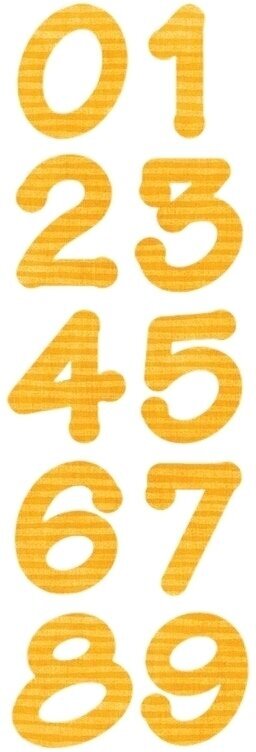 Šabloon Sizzix 659823 Lõikešabloon Pulgakommi varjunumbrid 2 tk