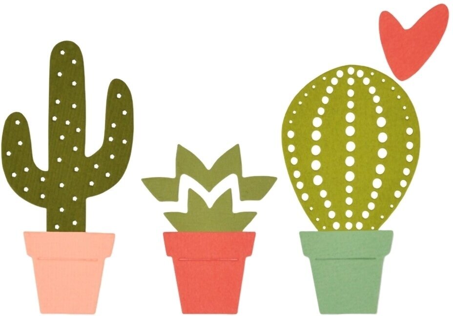 Šablóna Sizzix 661700 Rezacia šablóna Kaktusy 6 ks