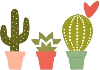 Modèle Sizzix 661700 Kit de gabarits de découpe Camélia 6 pièces