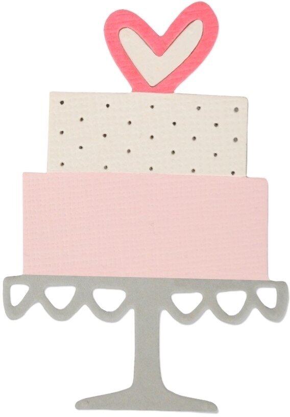 Stencil Sizzix 661784 Molde de corte Bolo de aniversário