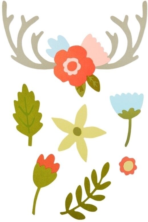 Malli Sizzix 662095 Leikkausmalli Flowers 13 kpl