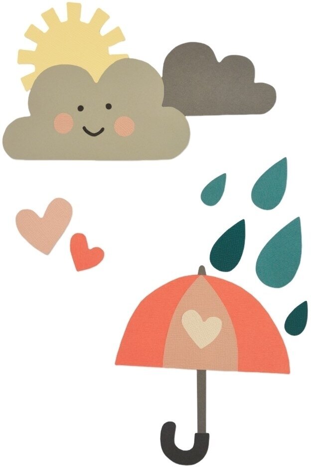 Malli Sizzix 662097 Leikkausmalli Sää 13 kpl