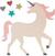 Mall Sizzix 662503 Skärmall Unicorn