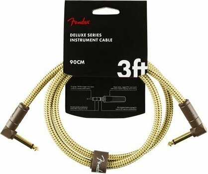Adapter/Patch Cable Fender Deluxe Series 099-0820-098 Yellow 90 cm Angled - Angled - 1