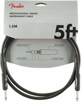 Nástrojový kabel Fender Professional Series Černá 150 cm Rovný - Rovný - 1