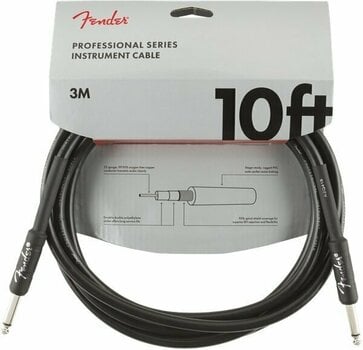 Instrument Cable Fender Professional Series Black 3 m Straight - Straight - 1