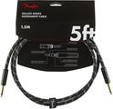 Fender Deluxe Series Black 150 cm Straight - Straight Instrument Cable (Like new)